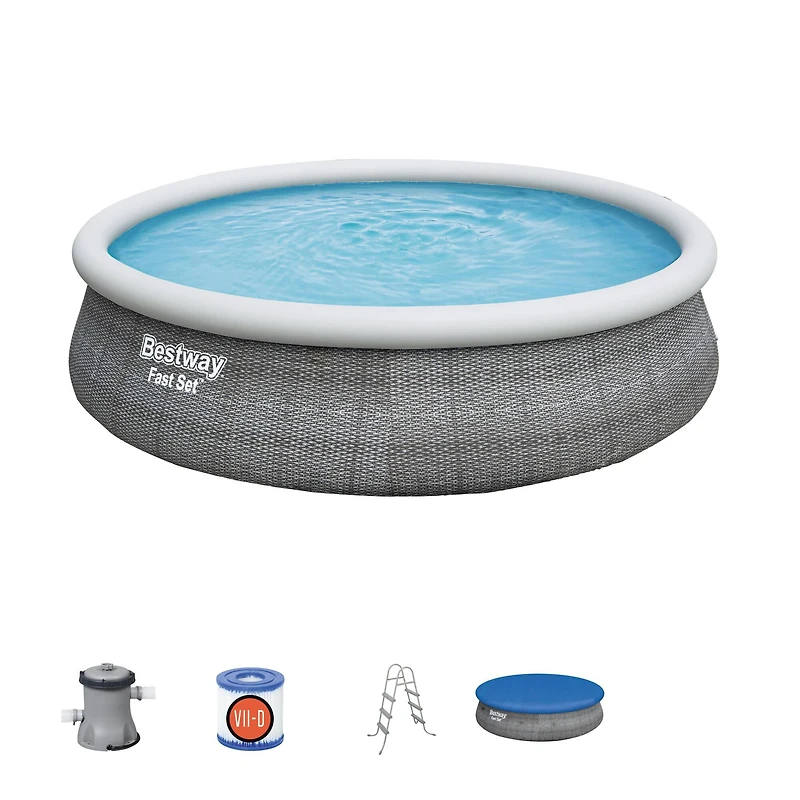 Bestway® Fast Set™ 15ft. Round Inflatable Pool Set