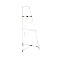57" Clear Acrylic Plastic Adjustable 7-Tier Display Easel with Silver Accents & Chain Support