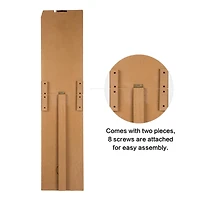 Glitzhome® Black & White Wooden BOO Porch Sign