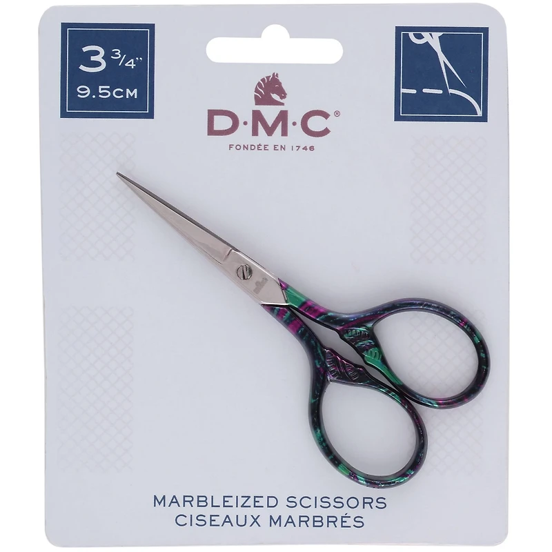 DMC® 3.75" Purple Essence Marbleized Embroidery Scissors