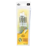 Soft-Grip™ White Taklon Brush Set