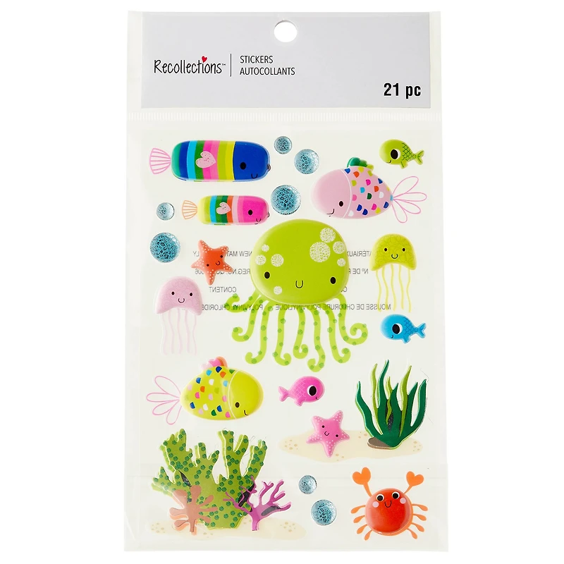 12 Pack: Sea Life Story Telling Stickers by Recollections™
