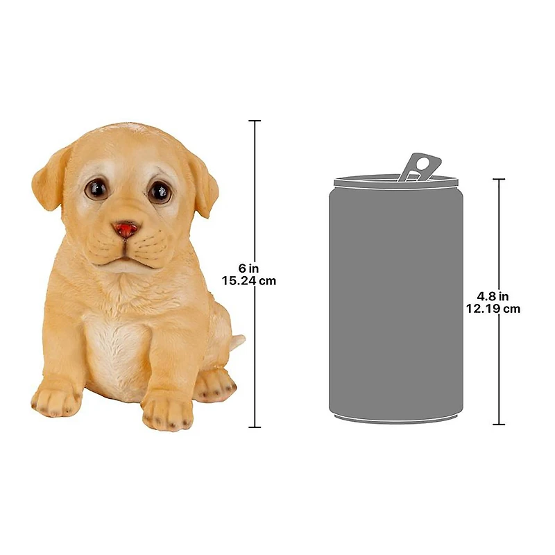 Design Toscano 6" Yellow Lab Puppy Partner Collectible Dog Statue