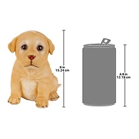 Design Toscano 6" Yellow Lab Puppy Partner Collectible Dog Statue
