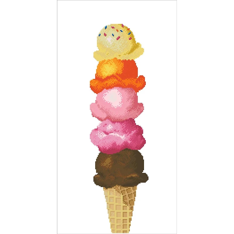 Camelot® Dots Ice Cream Diamond Painting Kit