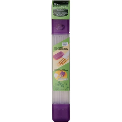 Clover Purple Knitting Needle Tube Case