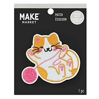 Iron-On & Adhesive Cat Embroidered Patch by Make Market®