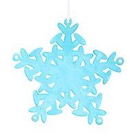 Essentials by Leisure Arts 3" Snowflake Clear Acrylic Ornaments, 10ct.