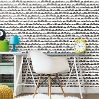 RoomMates Doodle Scallop Peel & Stick Wallpaper