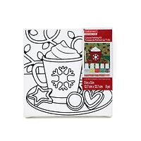 5" x 5" Christmas Cocoa Canvas Painting Kit by Artist's Loft™