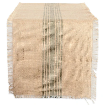 DII® 72" Middle Stripe Burlap Table Runner