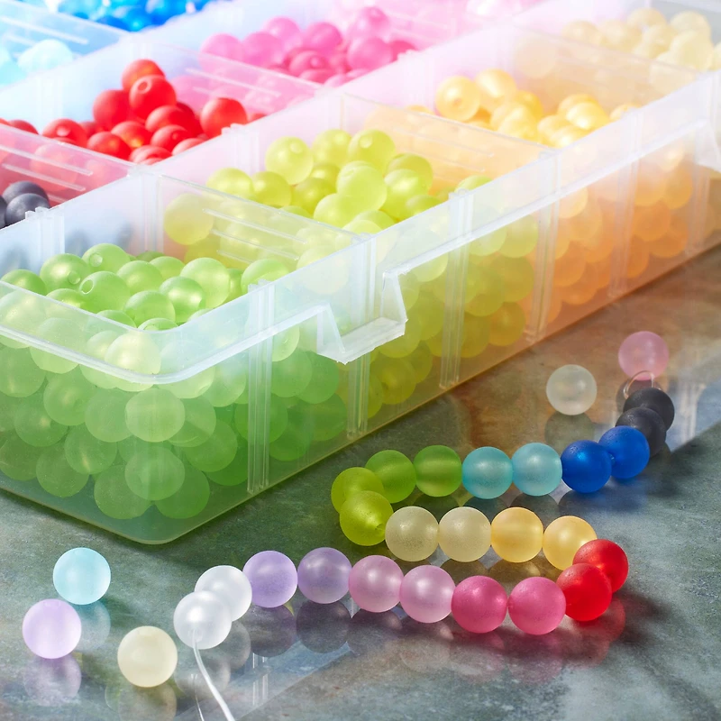 Matte Acrylic Craft Beads, 7.5mm by Bead Landing™