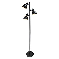 Simple Designs 64" Metal 3-Light Tree Floor Lamp