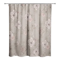 Intricate Floral Shower Curtain