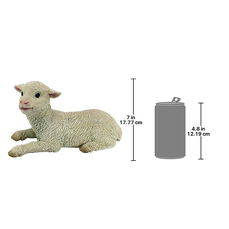Design Toscano 7" Aries the Sitting Lamb Statue