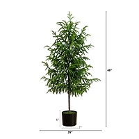 4ft. Unlit Norfolk Pine Artificial Potted Christmas Tree