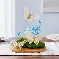 8 Packs: 3 ct. (24 total) Glitter Butterfly Embellishments by Ashland