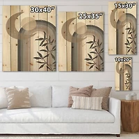 Designart - Abstract Sun and Moon In Gray and Blue