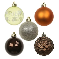 5 Pack 2.2" Gingerbread Forest Shatterproof Ball Ornaments by Ashland®