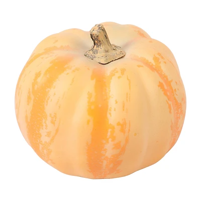 4" Yellow & Orange Decorative Pumpkin by Ashland®