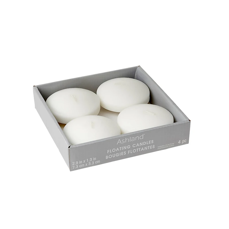 Basic Elements™ White Floating Candles, 4ct. by Ashland®