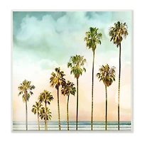 Stupell Industries Tropical Beach Palm Trees Wooden Wall Plaque