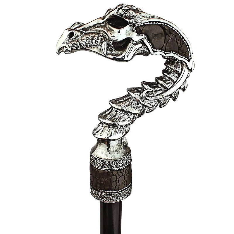 Design Toscano Dragonsthorne Collection 39" Drakkar the Dragon Gothic Walking Stick
