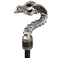 Design Toscano Dragonsthorne Collection 39" Drakkar the Dragon Gothic Walking Stick