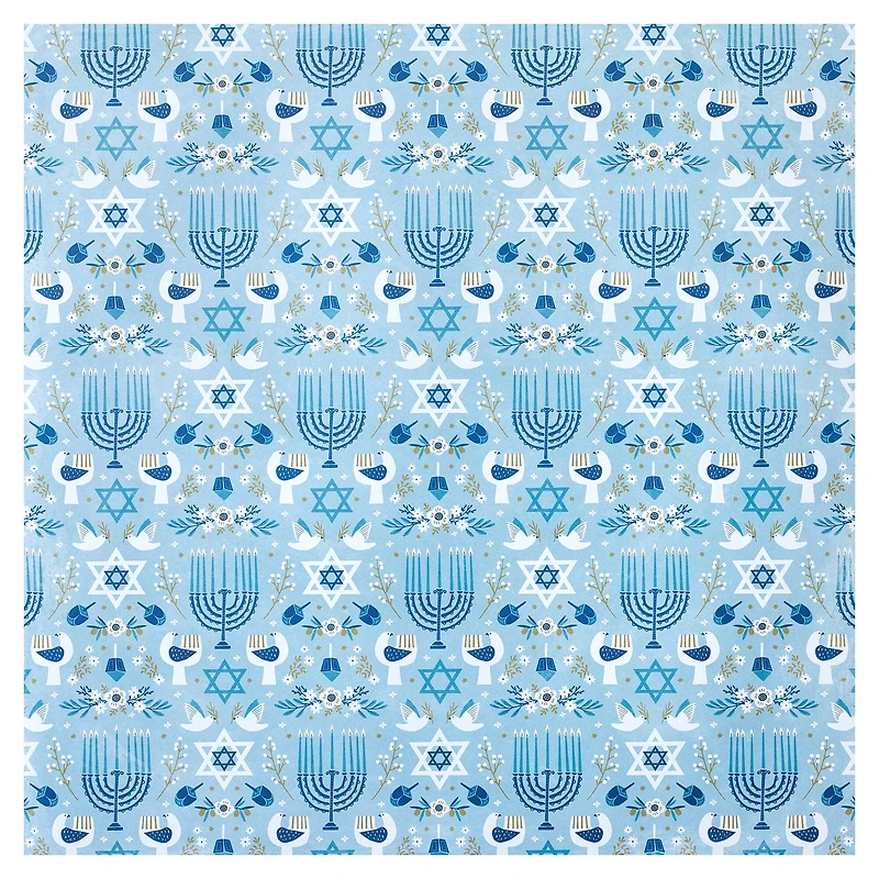 Hanukkah Double-Sided Cardstock Paper by Recollections™, 12" x 12"