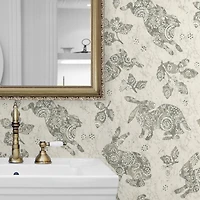 Surface Style Bunny Hop Peel & Stick Wallpaper