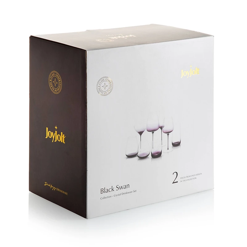 JoyJolt® Black Swan Luxury Barware Collection, 16ct.