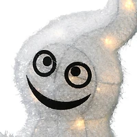 18" White LED Smiling Ghost Halloween Decor