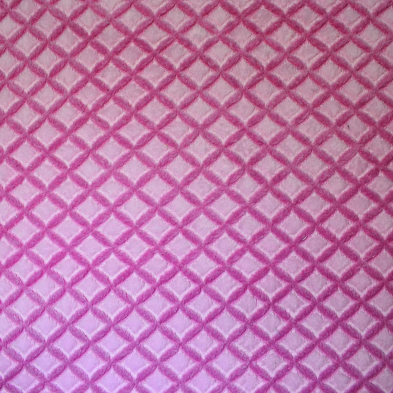 Feldman Pink Lattice Minky Fabric