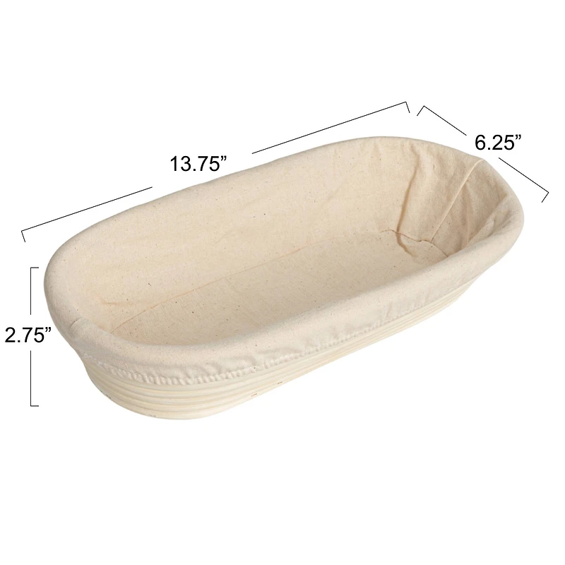 Hello Honey® 13.75" Chic White Oval Rattan Tray