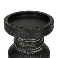 Black Traditional Candle Holder Set