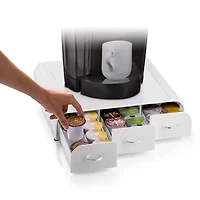 Mind Reader White 36 Capacity 'Anchor' Triple Drawer Single Serve Coffee Pod Holder