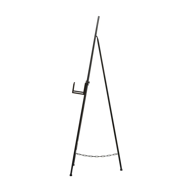 52" Black Iron Industrial Easel