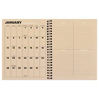 TF Publishing 2025 Medium Classic Composition Weekly Monthly Spiral Planner