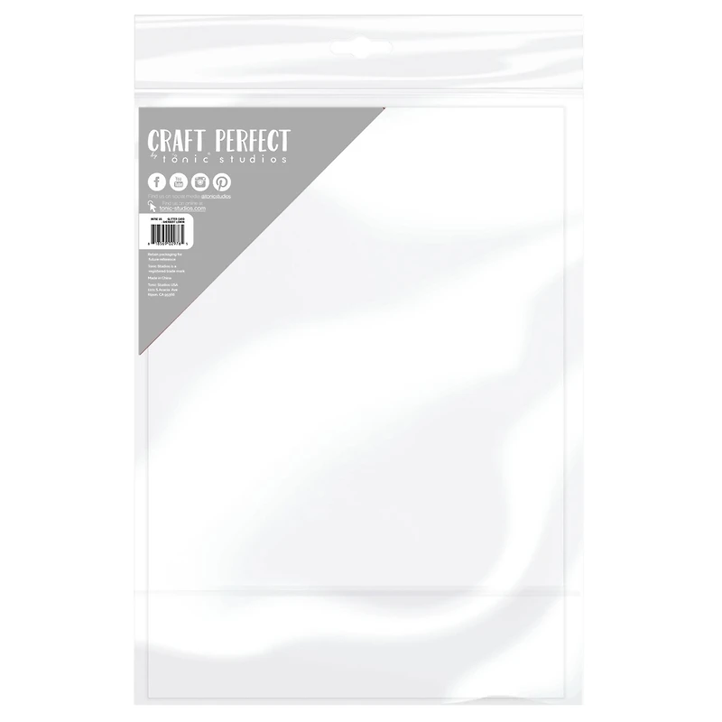 Craft Perfect Sherbert Lemon Glitter Cardstock, 8.5" x 11"