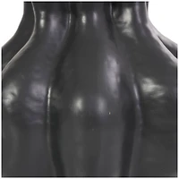 Black Abstract Tulip Shaped Vase Set