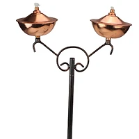 42" Shiny Sleek Copper Oil Lamp Patio Torch