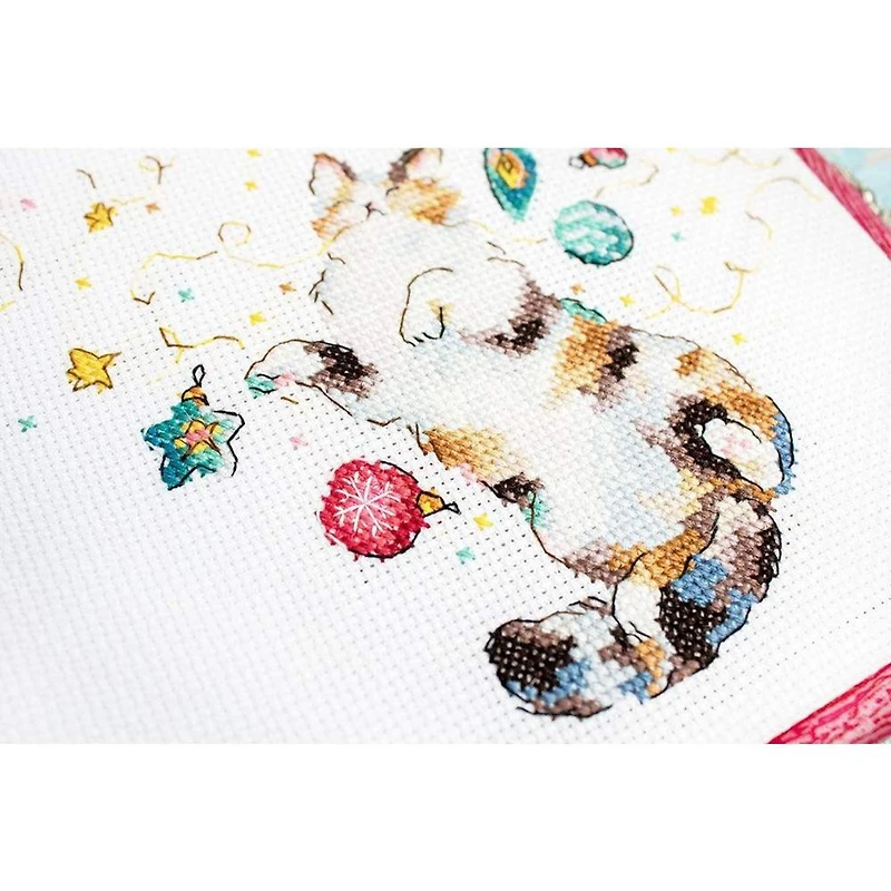 LetiStitch Cat's Happiness Counted Cross Stitch Kit