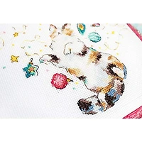 LetiStitch Cat's Happiness Counted Cross Stitch Kit