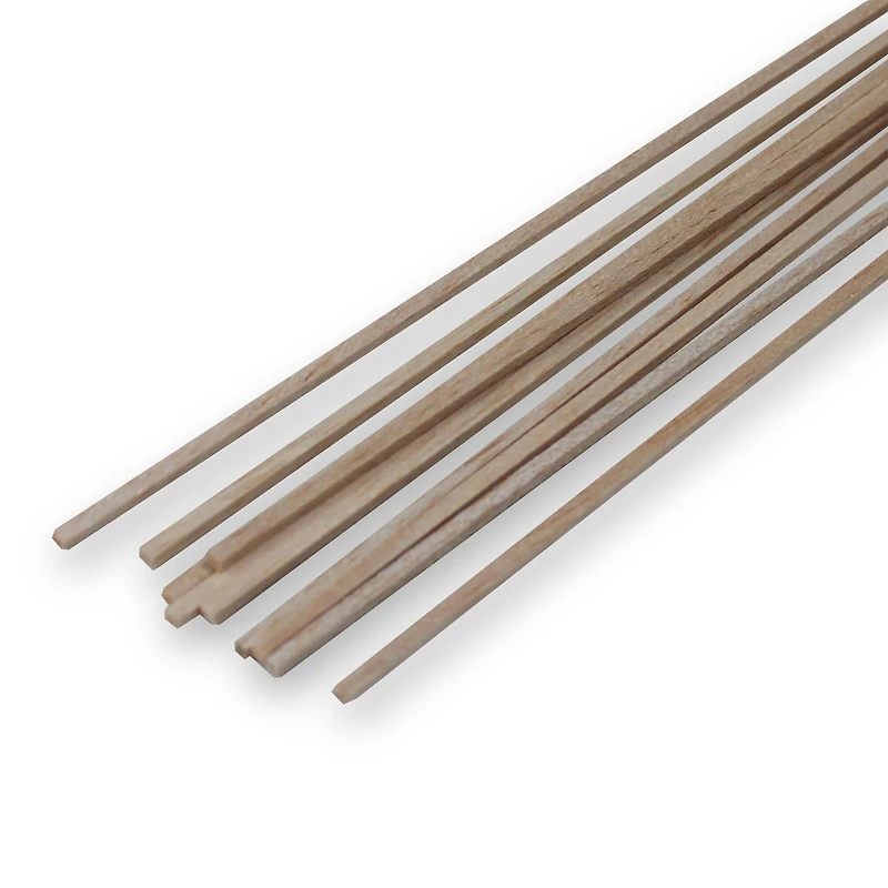 Guillow's 1/8" x 36" Balsa Wood Square Dowels, 10ct.