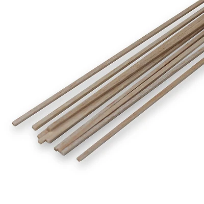 Guillow's 1/8" x 36" Balsa Wood Square Dowels, 10ct.