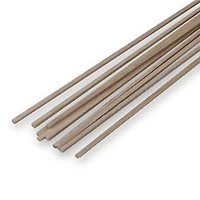 Guillow's 1/8" x 36" Balsa Wood Square Dowels, 10ct.