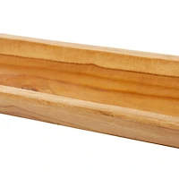 Brown Teak Wood Rustic Tray