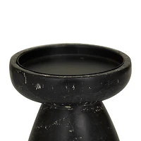 Black Traditional Candle Holder Set