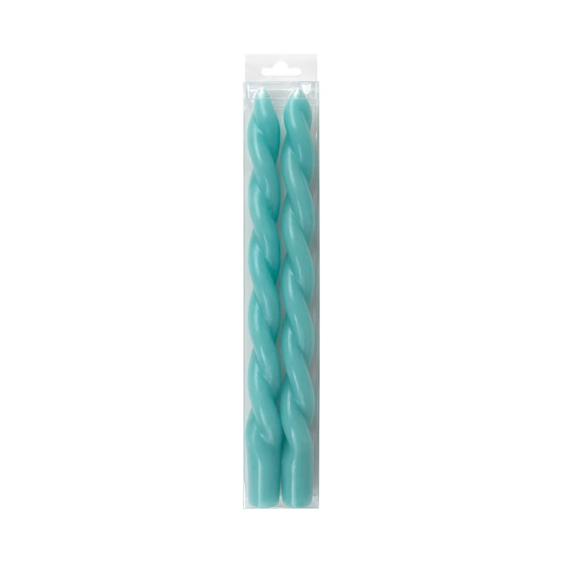 10" Unscented Twist Taper Candles