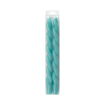 10" Unscented Twist Taper Candles